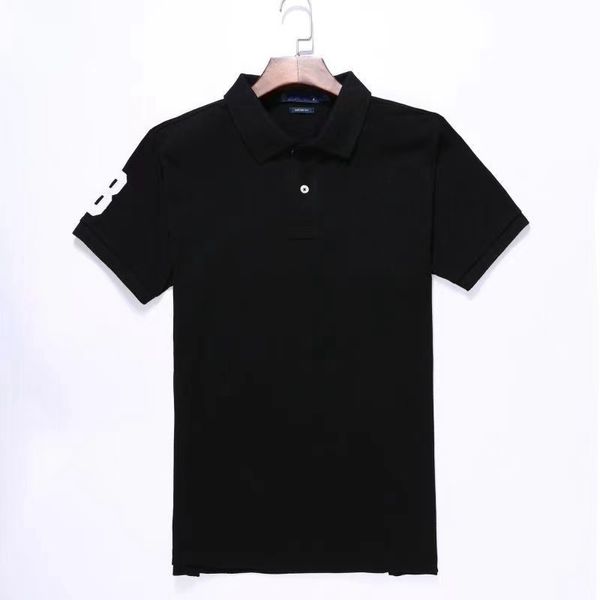 Wholesale 2008 Verão New Polos Shirts Europeu e Americano Mangas Curtas Casual Casual Algodão Grande Tamanho Bordado Moda T-shirts S-2xl