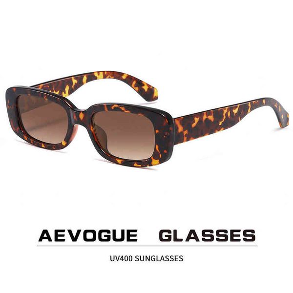 Óculos de sol Aevogue Óculos de sol Mulheres espetáculos quadro Óculos Retro Moda Glasses Moda Men UV400 quadro quadrado AE1200 T220831