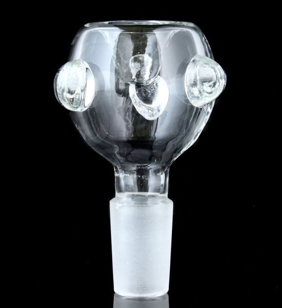 Ciotola a bolle da 14 mm o 18 mm per pipe in vetro con narghilè in vetro