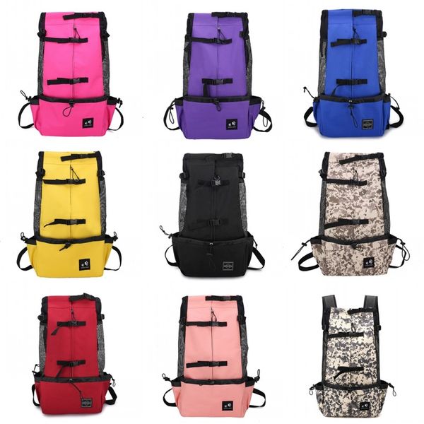 Atmungsaktiver Hundeträger-Rucksack für Haustiere, Outdoor-Haustier-Reisehunde-Tragetasche für große Golden Retriever Bulldog-Taschen 20220901 E3