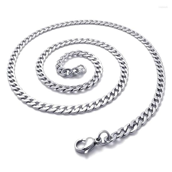 Цепи ювелирные изделия Мужчины цепь из нержавеющей стали ожерелье брони ширина 5 мм длиной 68 см.