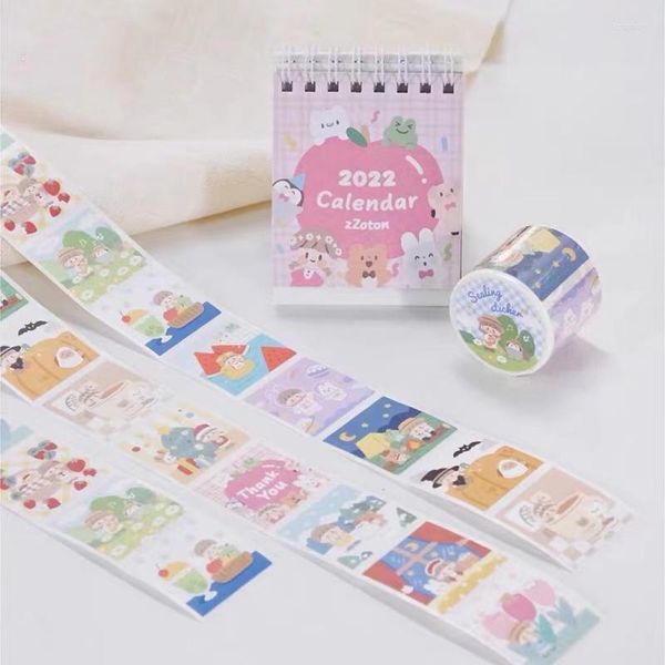 Confezione regalo 2022 Bella ragazza Sigilla adesivo Nastro Planner Note Creazione di biglietti per scrapbooking fai-da-te