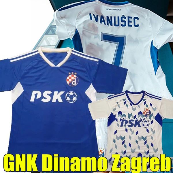 2022 2023 GNK Dinamo Zagreb Футбольные майки 22/23 Home Blue Away White ORSIS PETKOVC PERIC OLMO ADEMI GOJAK мужские футбольные майки униформа тайский европейский