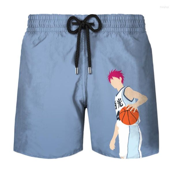 Herren-Shorts, 2022, Herren-Strandhose, lässig, 3D-Anime-Volleyball, Junior, bedruckt, Sport, schnell trocknend