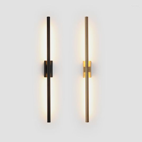Duvar lambası minimalist şerit uzun bar banyo aynası açık başucu koridor yukarı doğru doğrusal tüp aplik çubuğu