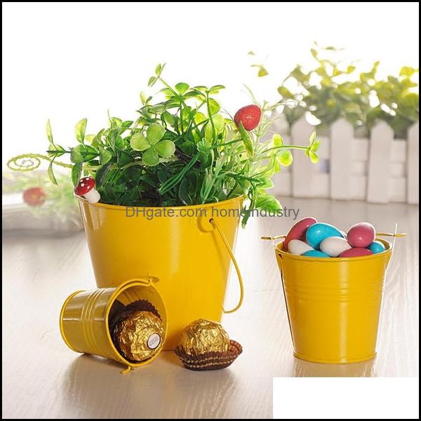 Confezione regalo Colore Mini Metallo Colorf Secchio Candy Keg Secchi Fai da te Bomboniera Decorazione Confezione regalo Dec346 Drop Delivery 2021 Home Dhfmh