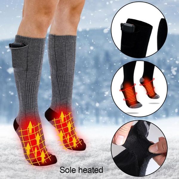 Sportsocken Winter Outdoor Warm für Kälte und Wind Beheizte Unisex Batteriebetriebene bequeme Thermosocken