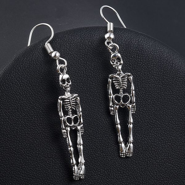 Ohrstecker Vintage Totenkopf Skelett Ohrring für Halloween Damen Schmuck Party Geschenke Mode