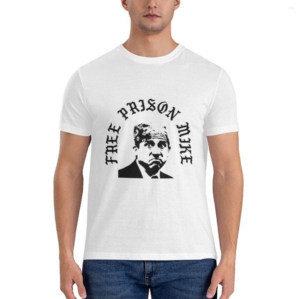 Мужские рубашки The Office Men Men Women Fuse Free Trubs Mike Vintage Cotton Tee рубашка с коротким рукавом.