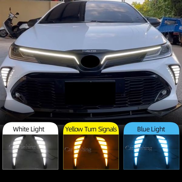 1 coppia per Toyota Corolla Gr Sport 2021 2022 LED Daytime in esecuzione del segnale di marcia chiaro di marcia chiaro Bumper Light Drl Fog Lampada