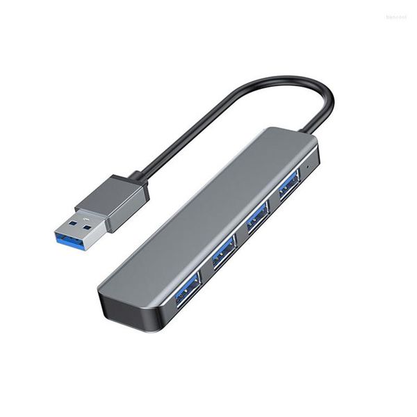 Mini USB 3.0 Hub 4 Portas Alumínio com Cable 2.0 Splitter estendido 85DD