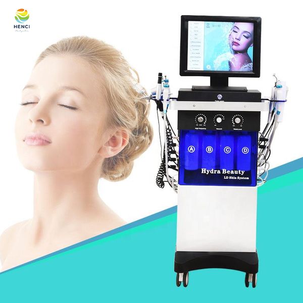 Sauerstoffblase Gesichtsmikrodermabrasion Schönheitsausrüstung Ultraschallspatel Hautwäscher Aqua Peeling Maschine Gesichts-Anti-Aging-Gerät