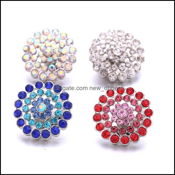 Tıkıklar kancalar Rhinestone Gadget 18mm Snap Düğmesi Snaps için toka takılar DIY takı bulguları Tedarikçiler Hediye Damlası Teslim Dhseller2010 DHUBT