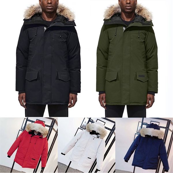 Erkekler Aşağı Parkas Mens Kış Langford Down Ceket Gerçek Kurt Kürk Kapşonlu Kalınlaştırıcı Sıcak Spor Paltosu Rüzgar Geçirmez Su geçirmez Parker Coats 220902