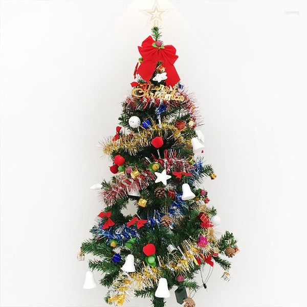 Pacchetto albero di decorazioni natalizie Set da 1,5 metri Crittografia di lusso con accessori dal valore extra Sempreverde