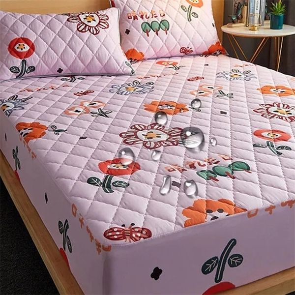 Set di lenzuola Coprimaterasso Coprimaterasso trapuntato impermeabile Protezione lenzuolo con angoli Letto traspirante Silenzioso per vasino per bambini TJ9510 220901