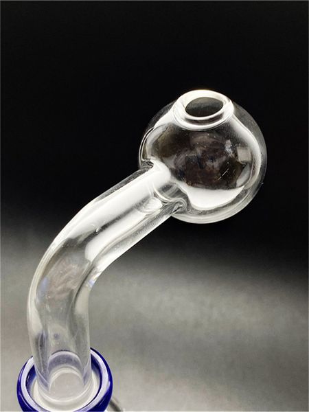 Bulbo de 30 mm de 90 graus de água de vidro de vidro queimador de água Tubo de água para adaptador de bong Rig Bong Fumando acessórios de queima de tubos