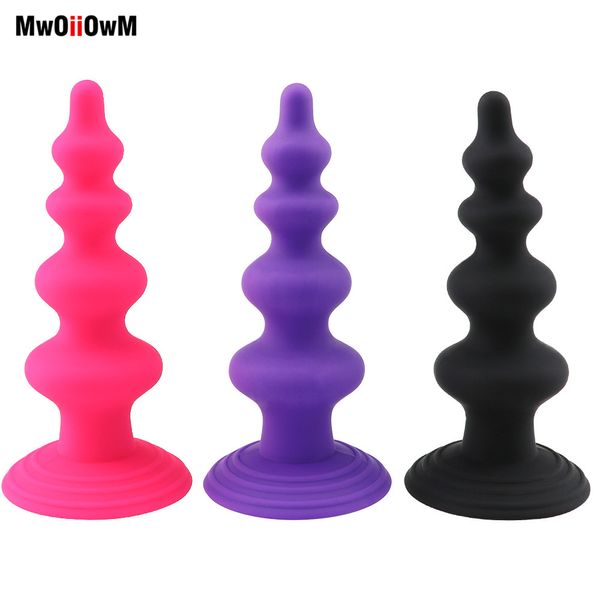 Massageador de brinquedos sexuais mwoiiowm plug de bunda anal para iniciantes brinquedos er￳ticos de silicone ￢nus produtos adultos homens homens pr￳stata