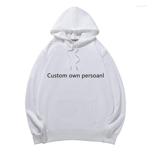 Männer Hoodies Sweatshirt Benutzerdefinierte Rundhals Baumwolle Hoodie Pullover Männer Und Frauen Druck LOGO Stickerei Dropship