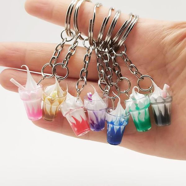 Keychains de refrigerantes criativos Keychains Bebk Bubble Keyring Keychain Jewelry Gift DD256