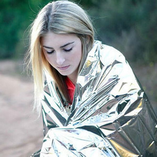 Аварийное одеяло на открытом воздухе переживает первую помощь военной спасательной комплекте Ветропродажное водонепроницаемое тепловое одеяло для походов для кемпинга для кемпинга