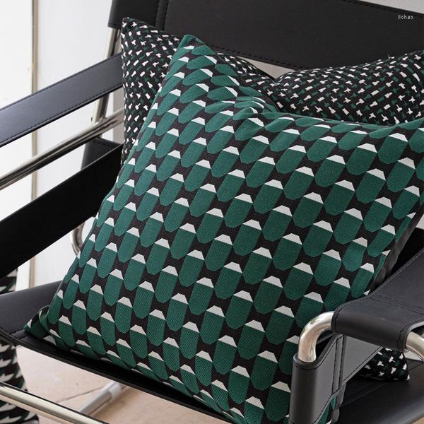 Fodera per cuscino Cuscini decorativi primaverili per soggiorno Tiro verde Housse De Coussin 45x45 Arredamento nordico per la casa