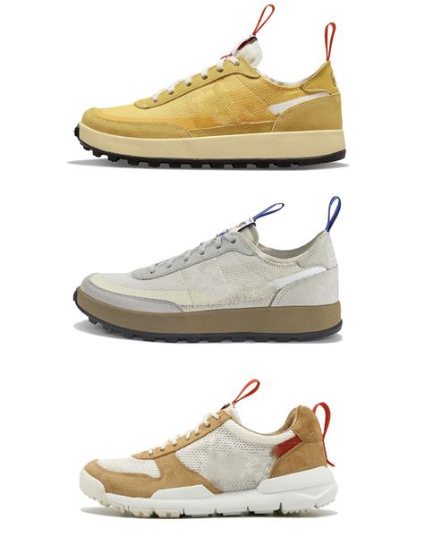 2022 Authentique Tom Sachs Chaussures à usage général x Craft Mars Yard 2.0 TS Studio Light Cream Dark Sulphur Hommes Femmes Baskets extérieures avec boîte d'origine