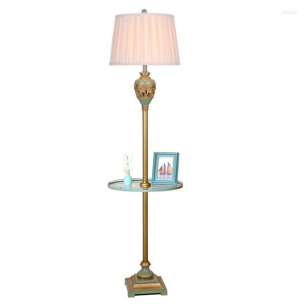 Floor Lamps American Country Dimmer Lamp Foyer Bed Room Study Sofa European Reading Light D21