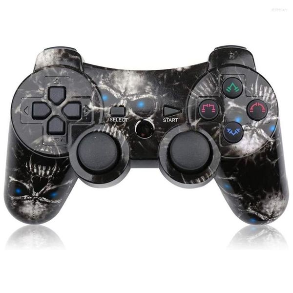 Controller di gioco Lioeo Controller di gioco wireless Gamepad Joypad a doppia vibrazione PS3 Sensore di movimento a 6 assi Batteria Joystick di gioco a 360° per