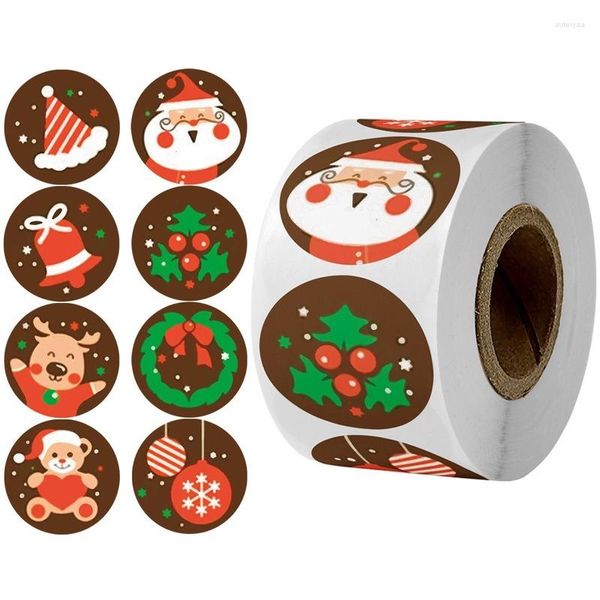 Geschenkpapier, 500 Stück, 21 Stile, Cartoon-Weihnachtsserie, Aufkleber, Kuchenbox, DIY, dekorative Umschlagversiegelungsetiketten, Bastelbedarf