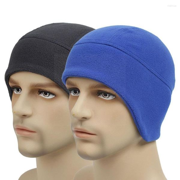 Berets Unisex Ski Caps флисовые шляпы осень и зимние велосипедные шляпы на открытом воздухе теплый походный легкий рыбалка с ветропроницаемыми кемпингом O1R1