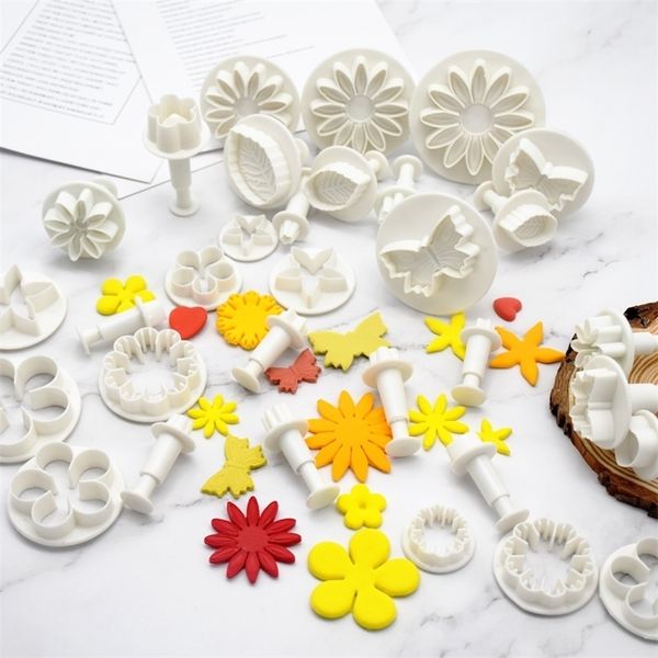 Kuchenwerkzeuge, 33-teiliges Backformen-Set, Backform, Konditorei, Plunger, Fondantschneider, Kuchenwerkzeuge, Plätzchenform, Keksform, DIY-Handwerk, 3D, 220901