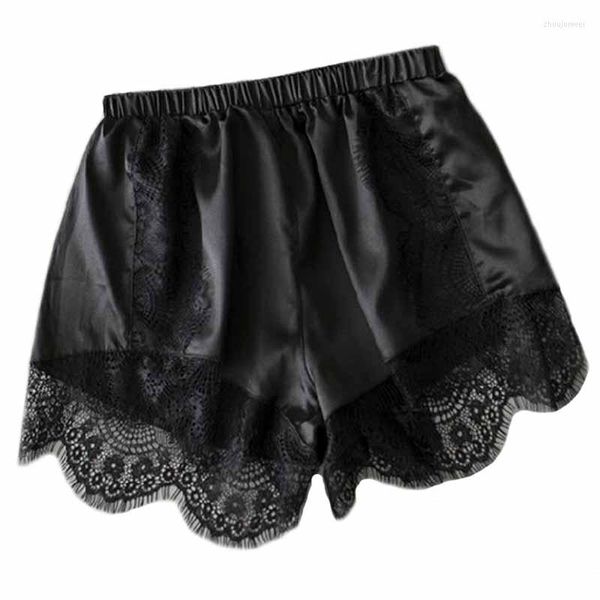 Indumenti da notte da donna Estate Donna Raso di seta Bottoms Shorts 2022 Ladies Cute Homewear Pigiama Pigiama Biancheria intima da notte Pijama Femme Mujer