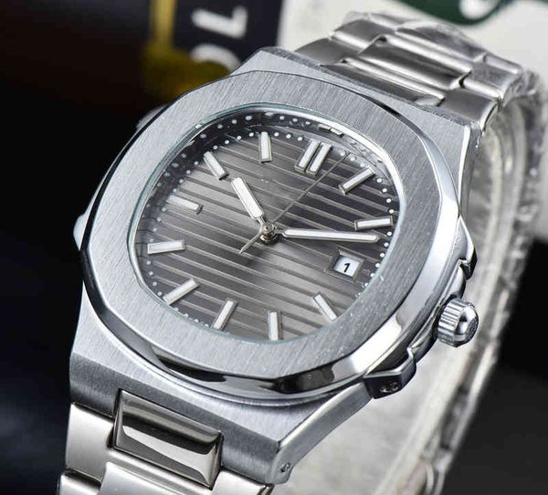 Relógio de luxo para homens relógios mecânicos cinto de aço sólido masculino três agulha cronometragem função completa relógio de moda geneva marca esporte relógios de pulso