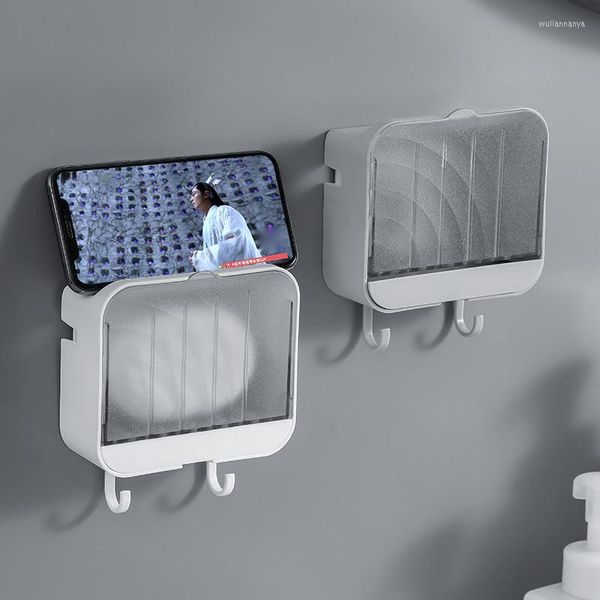 Portasapone Scarico antipolvere Portasapone Mensola doccia Scatola da bagno Ventosa verticale Portabiancheria Vassoio portaoggetti Forniture per il bagno