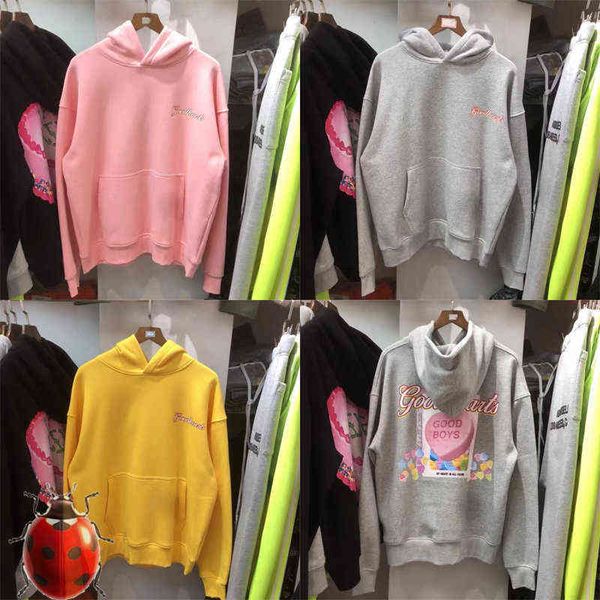 Felpe con cappuccio da uomo Felpe con cappuccio Big Pink Book Heart Felpa con cappuccio Goodboys XOXOGOODBOY Felpe Uomo Donna Felpa con cappuccio di alta qualità Piccolo cuore colorato Pullover con cappuccio T220901