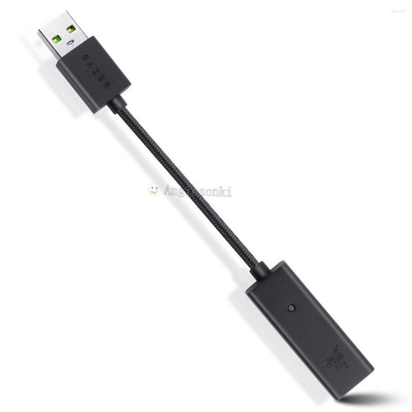 Bilgisayar Kabloları Razer 7.1v2thx Blackshark Oyun Kulaklığı Ses Kartı USB'ye 3,5mm Ses Adaptör