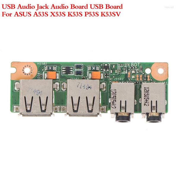 Cabos de computador 1PC USB Audio Jack Board para ASUS A53S X53S K53S P53S K53SV