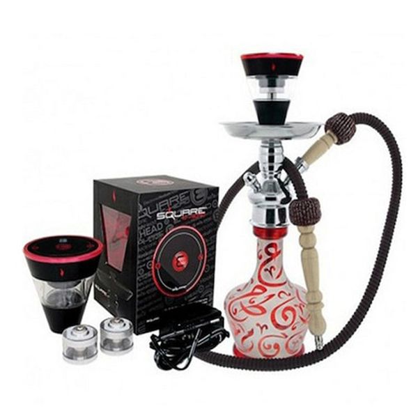 Acessórios para fumantes de fogão a carvão árabe Acessórios para fumantes de fogão premium boutique recarregável Bong Shisha Set de vaporizador eletrônico queimador de carvão KTV BAR Tool Tool