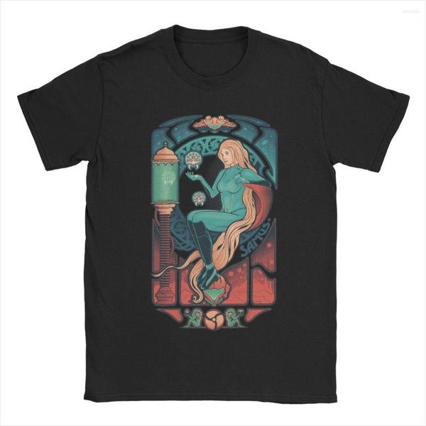 Мужские рубашки T Aran Nouveau для мужчин Women Metroid Super Samus Bros Game Tee рубашка с коротки