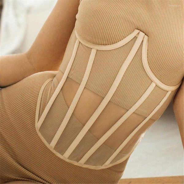 Gürtel 2022 Frauen Mesh Korsett Top Taille Gürtel Sexy Bodycon Waspie Braut Bustier Körper Abnehmen Breite Kleid Gürtel