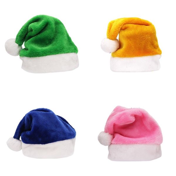 Natal Papai Noel Hap -Plelush Man Família Família Partido Elf Hat de Elf Confortável Use Multicolor