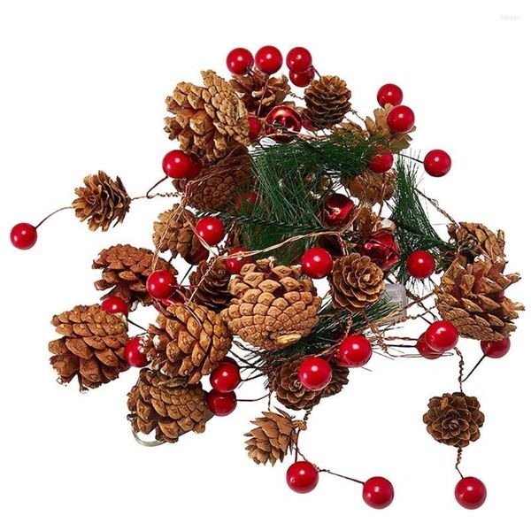 Strings 2m 20lled lamp string string fada pinecone forma de cobre bateria quente de natal decoração de natal decoração de natal