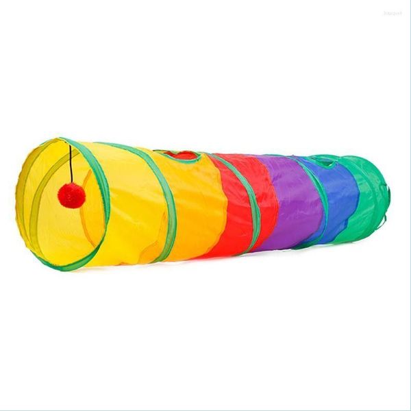 Cat Toys Toys Tunnel T￺nel Tubo de estima￧￣o Pedro de animais de estima￧￣o Plano de brinquedo de brinquedo de gatinho ao ar livre para o exerc￭cio interativo do trai homendustry dhnyo