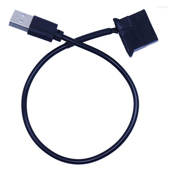 Beleuchtungszubehör 1 Stück 4-polige Buchse auf 5 V USB-Stecker-Adapterkabel 4-poliges Molex-Lüfter-Stromkabel für Computergehäuse