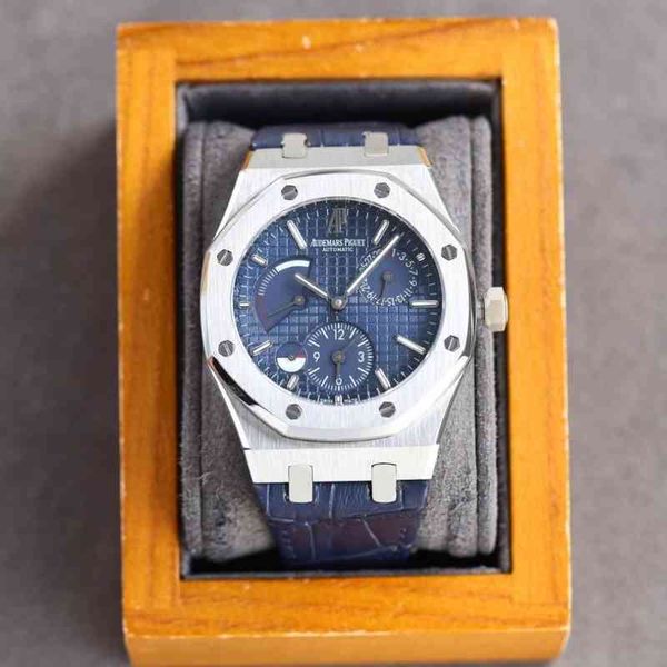 Royal Sapphire Watch Mens Offshore Luxury Steel Belt King Full Automatic Mecânico À Prova D 'Água