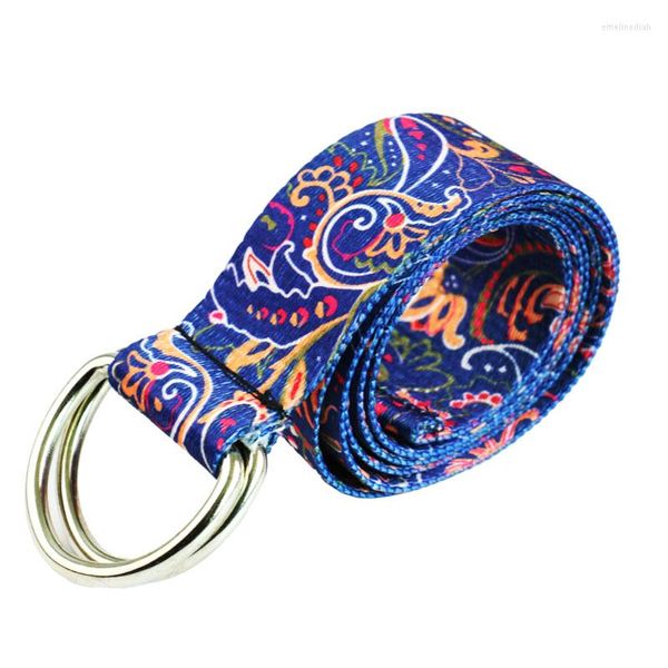 Cinture HUOBAO Cintura con stampa floreale paisley Uomo Donna Boho Moda Stile tribale Jeans Cintura in tela