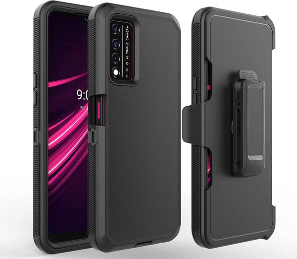 Custodie per cellulari Defender per OnePlus Nord N300 N200 N30 5G per T-Mobile RevvL 6 Pro RevvL V + 5G antiurto anti-goccia clip da cintura fondina cavalletto custodia protettiva