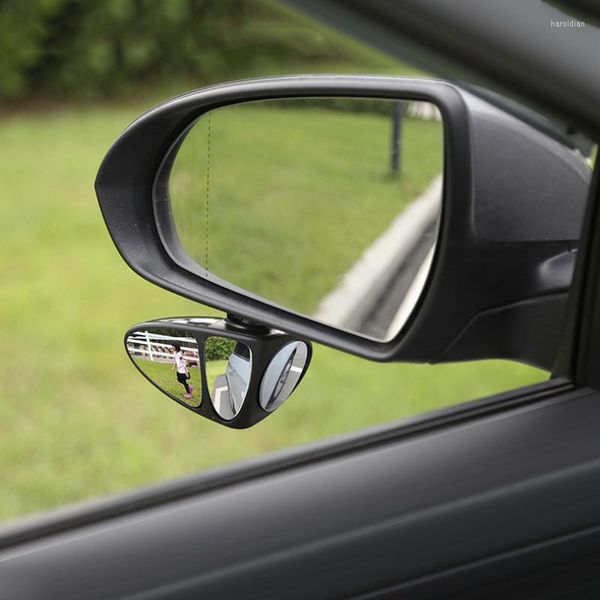 Accessori interni 3 in 1 Specchietto per punti ciechi per auto Grandangolo 360 Rotazione regolabile Convesso Vista posteriore Ruota anteriore Parte auto