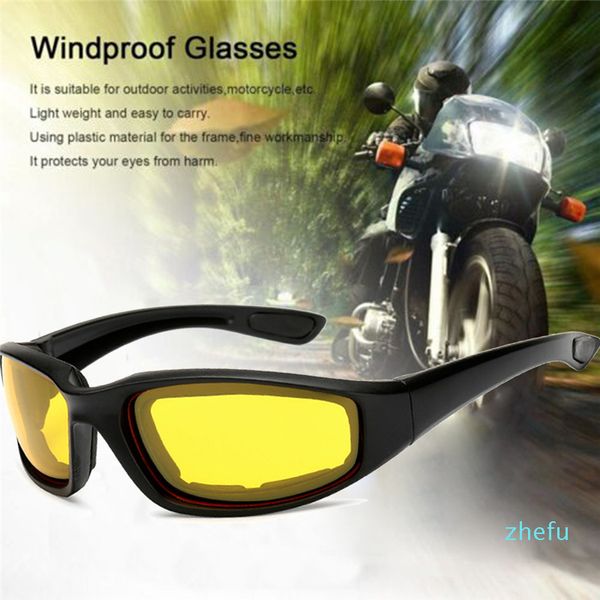Óculos ao ar livre Anti-Glare Motorcycle Cycling Glasses polarizadas Night Driving Lens Glasses